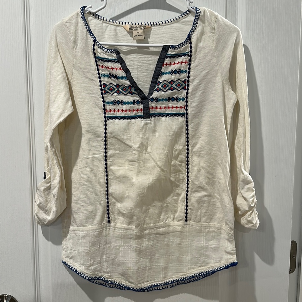 Lucky Brand XS LS Top